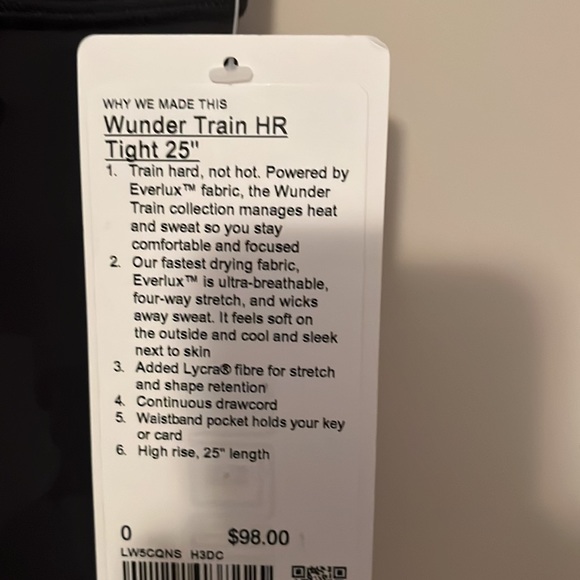 Wunder Train HR tight 25” - Picture 2 of 3